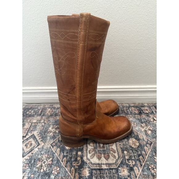 Frye Brown Leather Heeled Boots - Picture 7 of 11